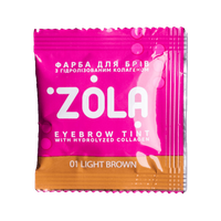 ZOLA FARBKA DO BRWI #1 LIGHT BROWN + UTLENIACZ 3%